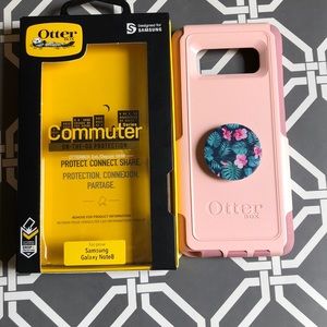 Samsung note 8 otterbox with pop socket